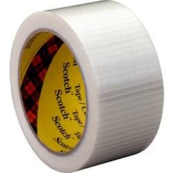 Vláknitá lepicí páska 3M 89597550, (d x š) 50 m x 75 mm, transparentní, 1 role