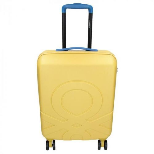 Kabinový cestovní kufr United Colors of Benetton Kanes S - žlutá 34l