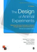 Design of Animal Experiments - Reducing the Use of Animals in Research Through Better Experimental Design (Festing Michael)(Paperback)