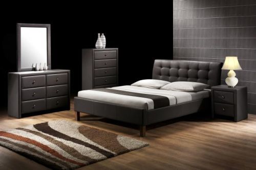HALMAR, SAMARA čalouněná postel 160x200 cm, černá