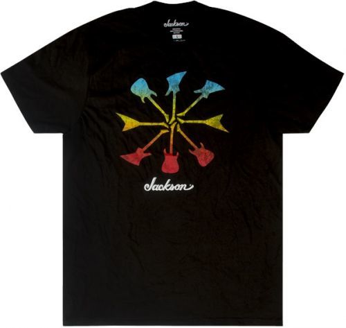 Jackson Guitar Shapes T-Shirt Black L