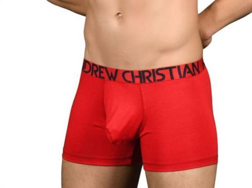 Almost Naked Premium boxerky ANDREW CHRISTIAN 91395 Red Barva: Červená, Velikost: S