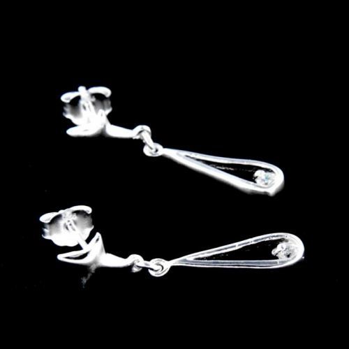 Stříbrné náušnice 14107