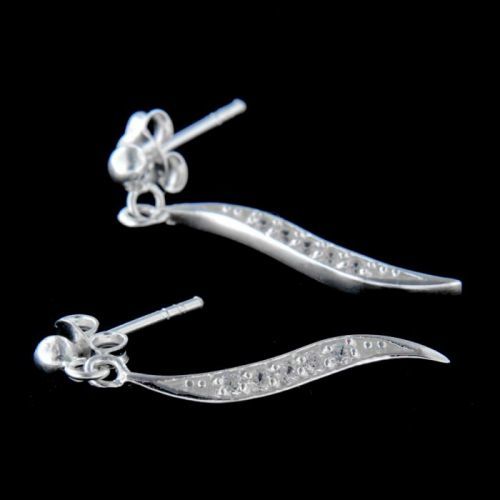 Stříbrné náušnice 14161