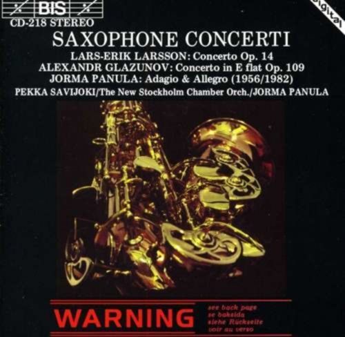 Saxophone Concertos (Stockholm, Savijoki, New Stockholm Co) (CD / Album)