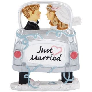 Wilton Svatebčané v autě - svatební figurky na dort