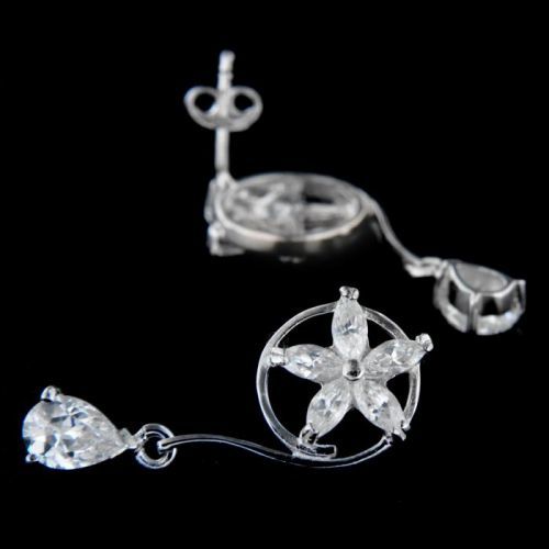 Stříbrné náušnice 14202