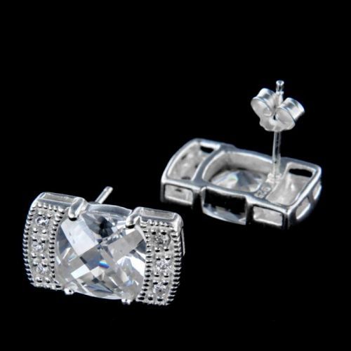 Stříbrné náušnice 14196