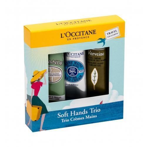 L'Occitane Almond sada krém na ruce 30 ml + krém na ruce Shea Butter 30 ml + krém na ruce Verveine 30 ml pro ženy