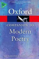 Oxford Companion to Modern Poetry in English (Hamilton Ian)(Paperback)