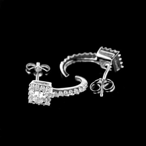 Stříbrné náušnice 15068