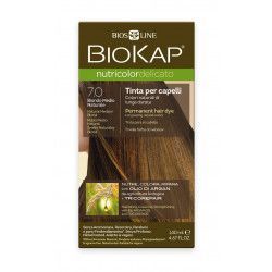 BIOKAP Nutricolor Delicato 7.0 Blond přírodní střední barva na vlasy 140 ml