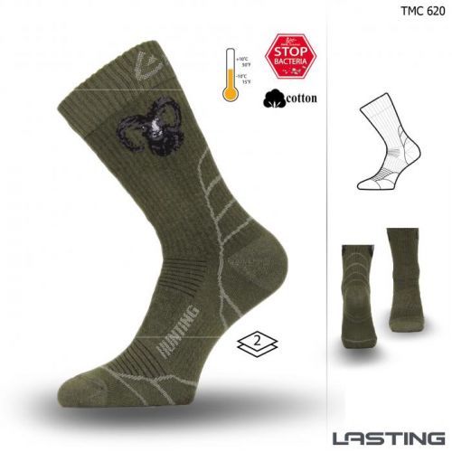 Lasting Hunting ponožka TCM 620 zelená Velikost: (42-45) L