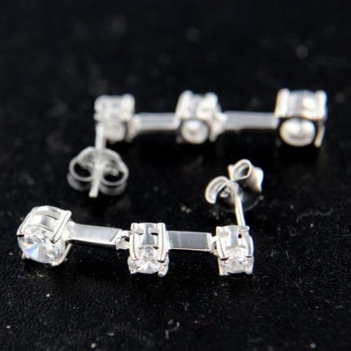 Stříbrné náušnice 14681