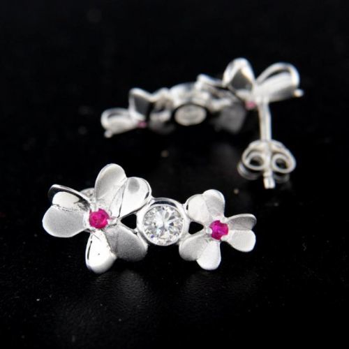 Stříbrné náušnice 14683