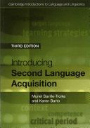 INTRO 2ND LANGUAGE ACQUISITION 3ED (Saville-Troike Muriel (University of Arizona))(Paperback)