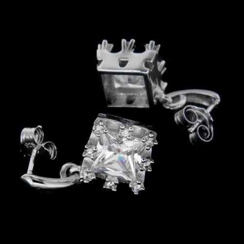 Stříbrné náušnice 25017