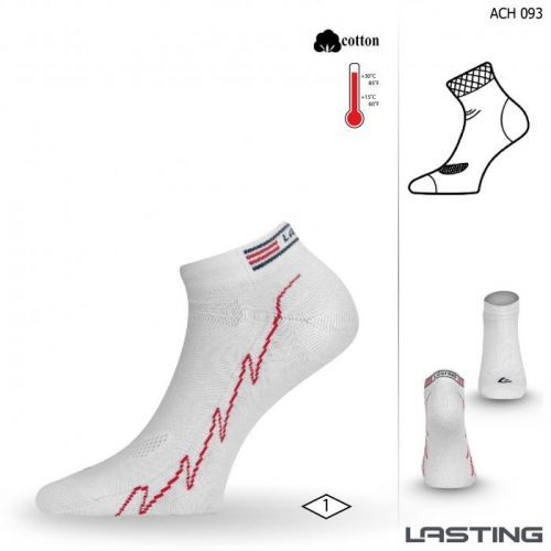 Lasting ACH ponožky pro aktivní sport 058 bílá Velikost: (38-41) M