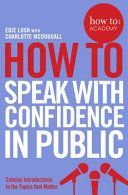 How to: Speak with Confidence in Public (Lush Edie)(Paperback)