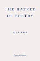 Hatred of Poetry (Lerner Ben)(Paperback)