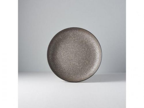 MIJ Mělký talíř s vysokým okrajem Earth Black 22 cm