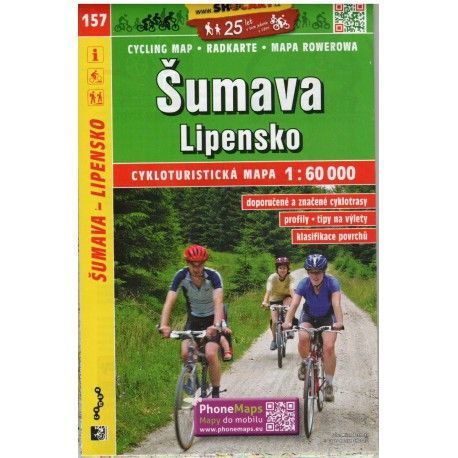 SHOCart 157 Šumava, Lipensko 1:60 000 cykloturistická mapa