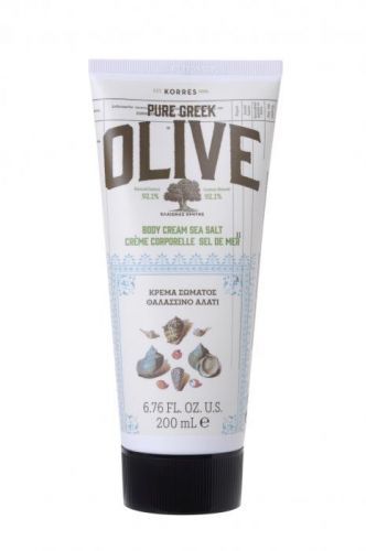 KORRES Pure Greek Olive Sea Salt Body Milk - hydratační tělové mléko s vůní mořské soli, 200 ml