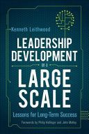 Leadership Development on a Large Scale - Lessons for Long-Term Success (Leithwood Kenneth)(Paperback / softback)