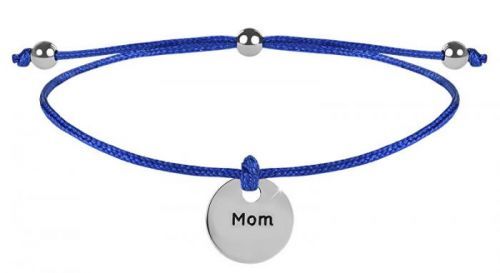 Troli Šňůrkový Náramek Maminka Modrá/Ocelová