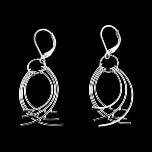 Stříbrné náušnice 14889