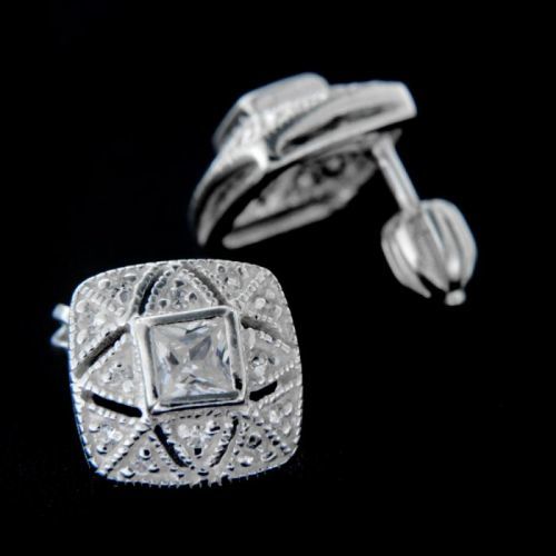 Stříbrné náušnice 14181