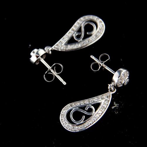 Stříbrné náušnice 14725