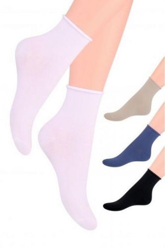 Dámské ponožky Steven art.115 - 38-40 - bílá