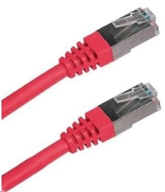 LYNX CS Patch kabel Cat5E, FTP - 1m, červený (PK-FTP5E-010-RD)
