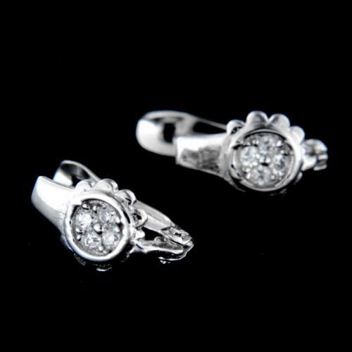 Stříbrné náušnice 14235