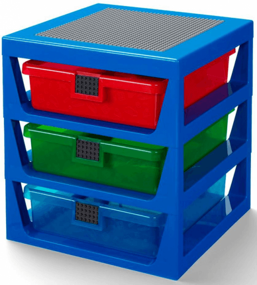 LEGO | LEGO organizér se třemi zásuvkami - modrá