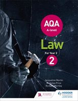 AQA A-level Law for Year 2 (Martin Jacqueline)(Paperback / softback)