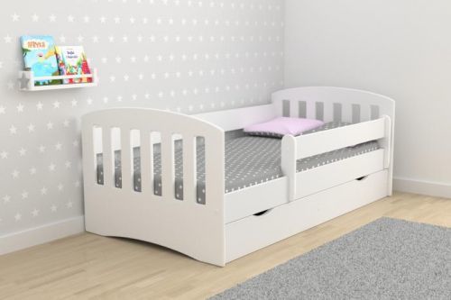 Ourbaby® Classic postel + úložný prostor 160x80 cm bílá