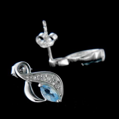 Stříbrné náušnice 14175