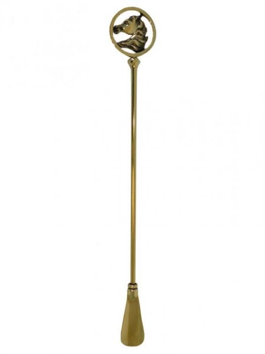 Tradigo Giovanni Obouvací lžíce na obuv mosazná - kůň - 52 cm