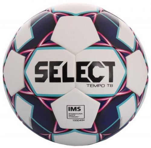 FB Tempo TB 2019 fotbalový míč č. 5;bílá-fialová