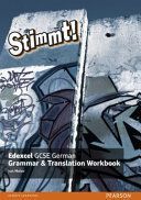 Stimmt! Edexcel GCSE German Grammar and Translation Workbook (Meier Jon)(Paperback)