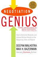 Negotiation Genius - Malhotra Deepak