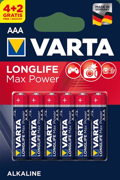 Varta Baterie Longlife Max Power 4+2 Aaa 4703101436