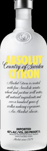 Vodka Absolut Citron 40% 1l