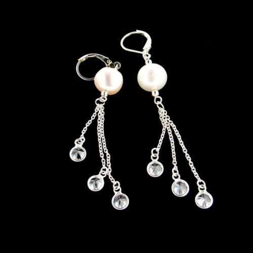 Stříbrné náušnice 14884