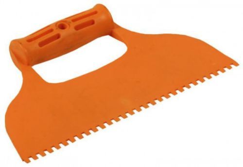 Stěrka plastová zuby 6 x 6 mm, oranžová