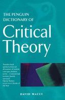 Penguin Dictionary of Critical Theory (Macey David)(Paperback)