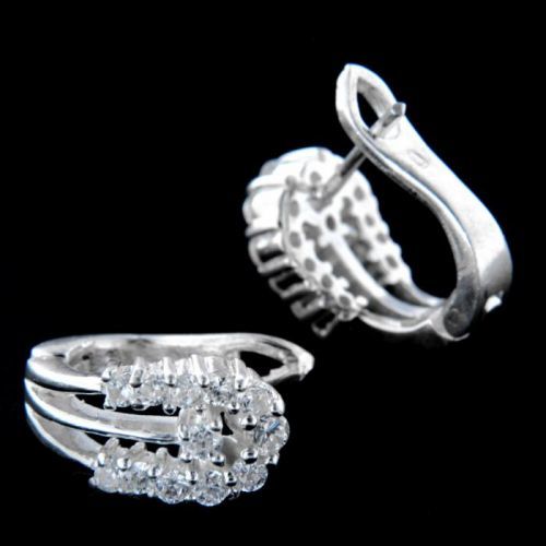 Stříbrné náušnice 15049