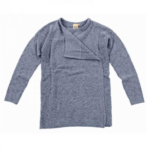 svetr ICHI - Knitted cardigan Dusty Blue (14018) velikost: XS